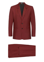 Ox Blood Non Crush Linen Suit - Joe Bananas | Australia