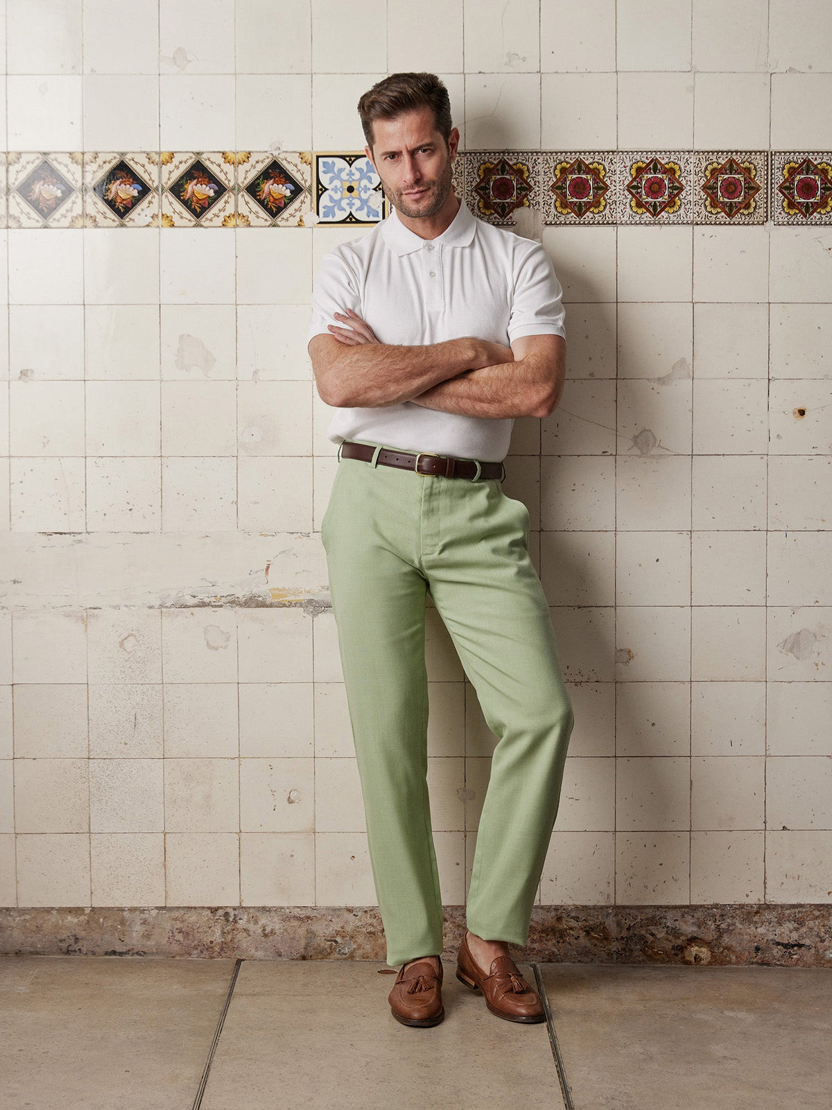 Sage Linen & Silk Trousers - Joe Bananas | Australia