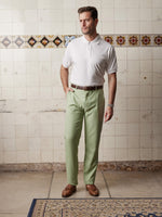 Sage Linen & Silk Trousers - Joe Bananas | Australia