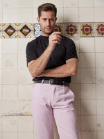 Soft Pink Linen & Silk Trousers - Joe Bananas | Australia