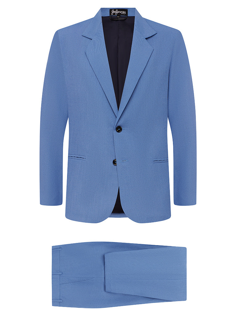 Regatta Blue Linen & Silk Suit