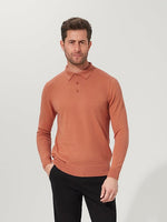 Terracotta Cotton Suri Polo Sweater - Joe Bananas | Australia