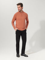 Terracotta Cotton Suri Polo Sweater - Joe Bananas | Australia