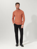 Terracotta Cotton Suri Polo Sweater - Joe Bananas | Australia