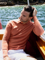 Terracotta Cotton Suri Polo Sweater - Joe Bananas | Australia