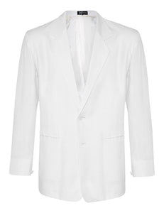 White Non Crush Linen Jacket