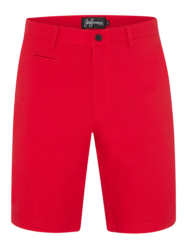 Crimson Red Tailored Shorts