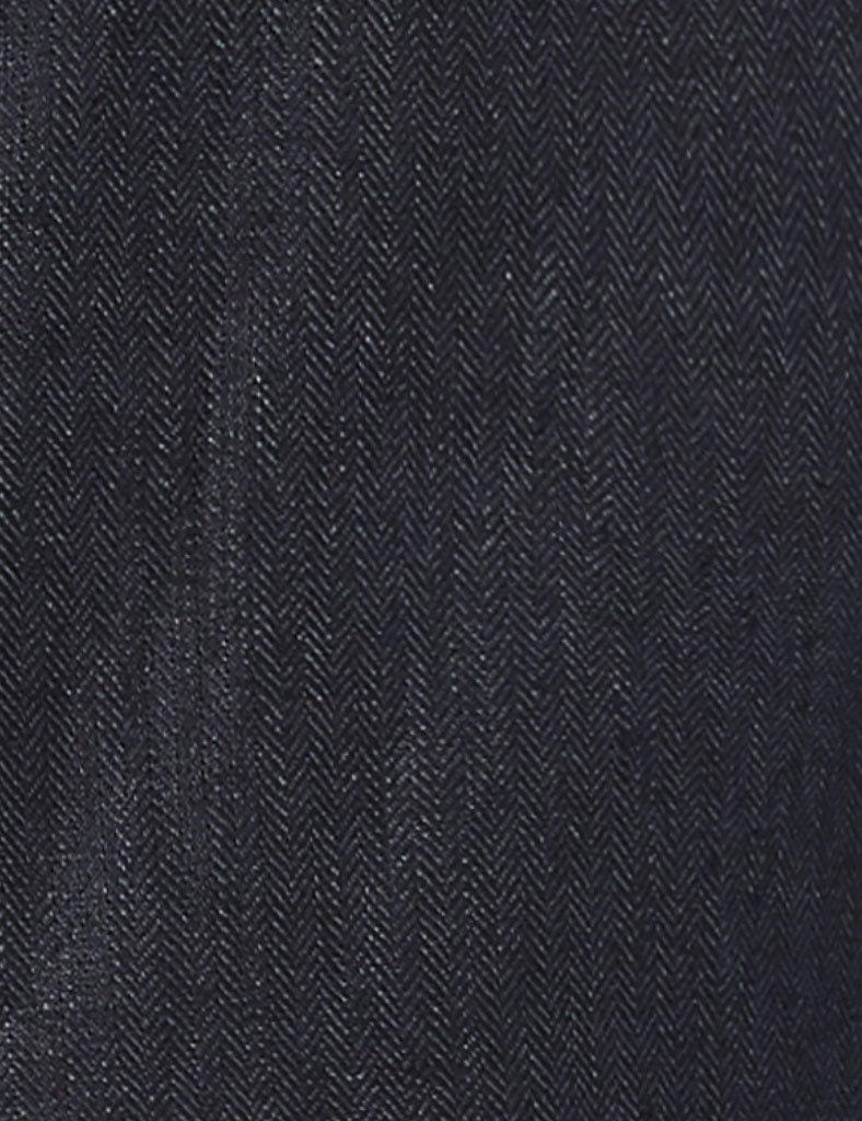 Navy Herringbone Linen Suit