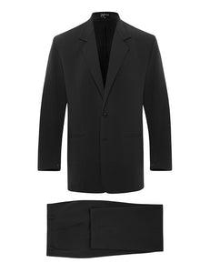 Charcoal Silk Crepe Suit