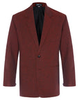 Ox Blood Linen Suit