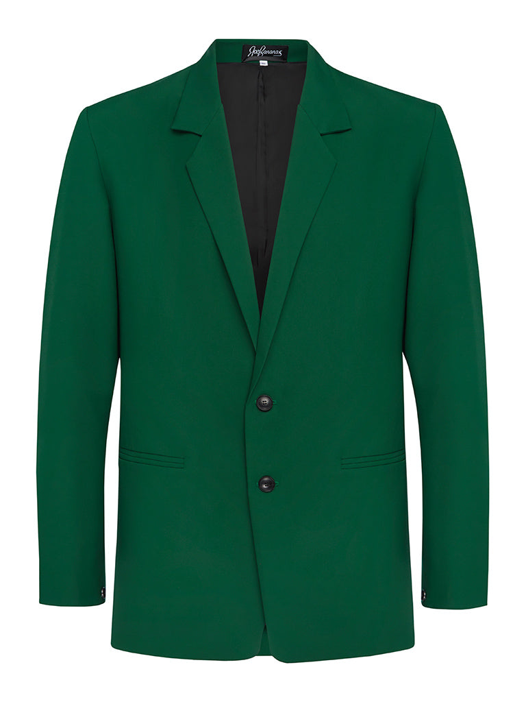 Forest Green Silk Crepe Jacket