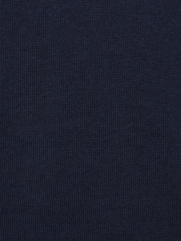 Navy Cotton Suri Polo Sweater