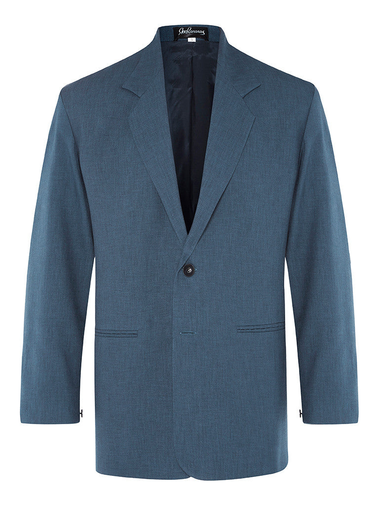Blue Denim Non Crush Linen Jacket