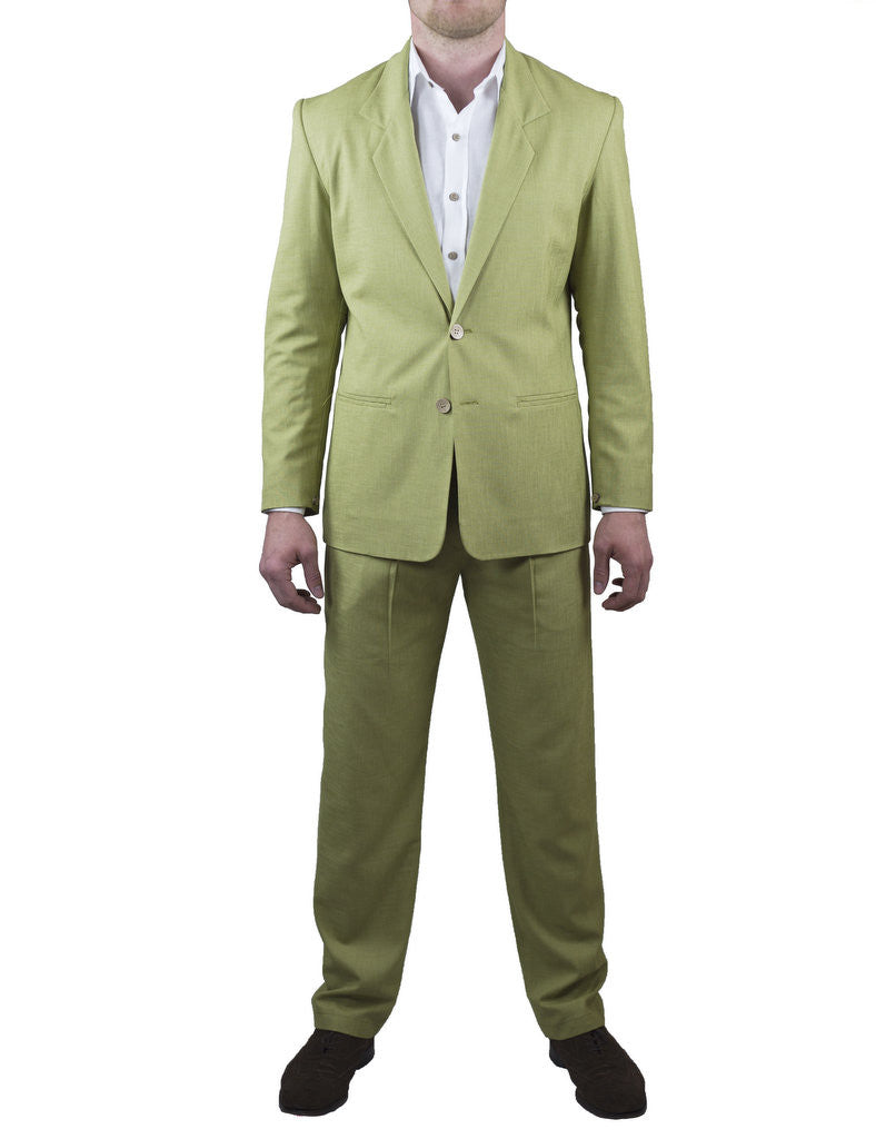 Pistachio Non Crush Linen Suit