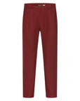 Ox Blood Non Crush Linen Trousers