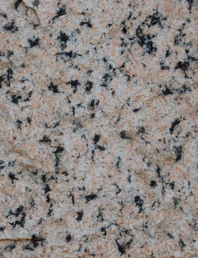 Pink granite stone cut, close-up 